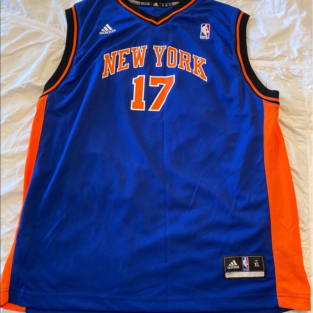 NEW YORK KNICKS JEREMY LIN JERSEY #17 NBA BASKETBALL YOUTH XL